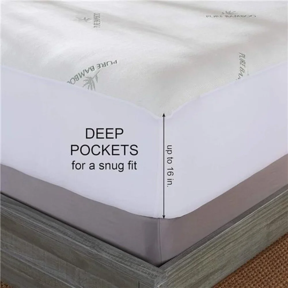 New Queen Mattress Protector Waterproof - Viscose Derived from